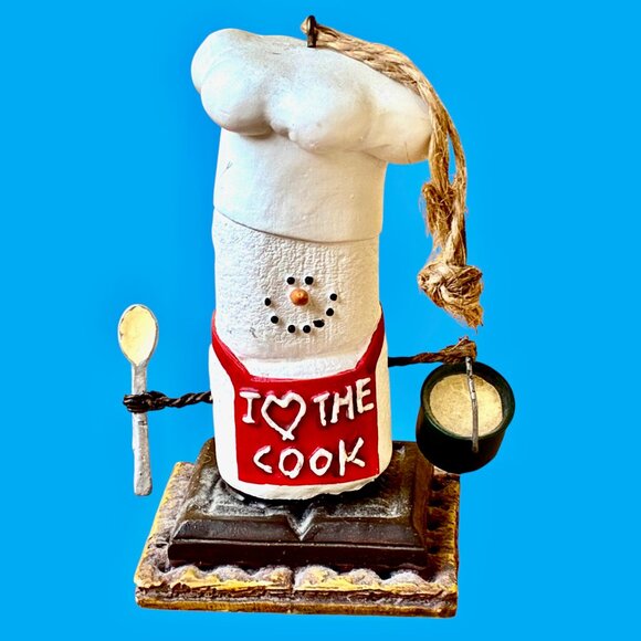 The Original S'MORES Midwest KISS THE COOK Marshmallow Ornament Christmas Smore - Picture 8 of 11